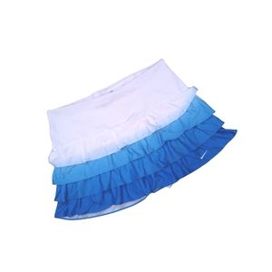 Small Nike Blue & White Ombre Tiered Ruffle Tennis Skirt Skort Rare